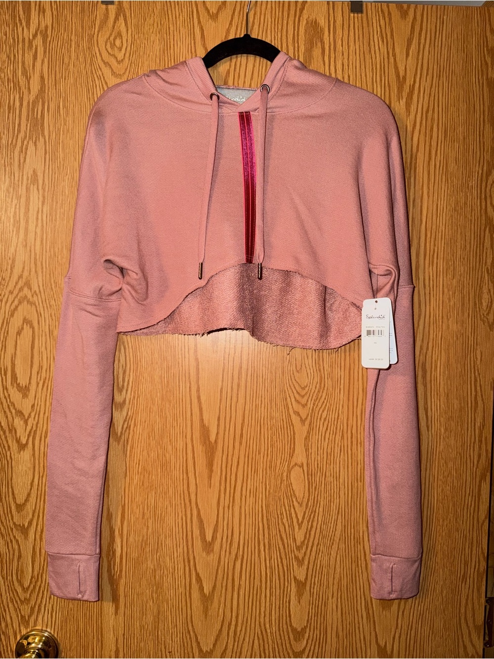 NWT Splendid Women's XS Dusty Rose Cropped Sweatshirt